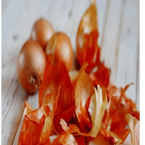 Agricultural uses of discarded onion peels